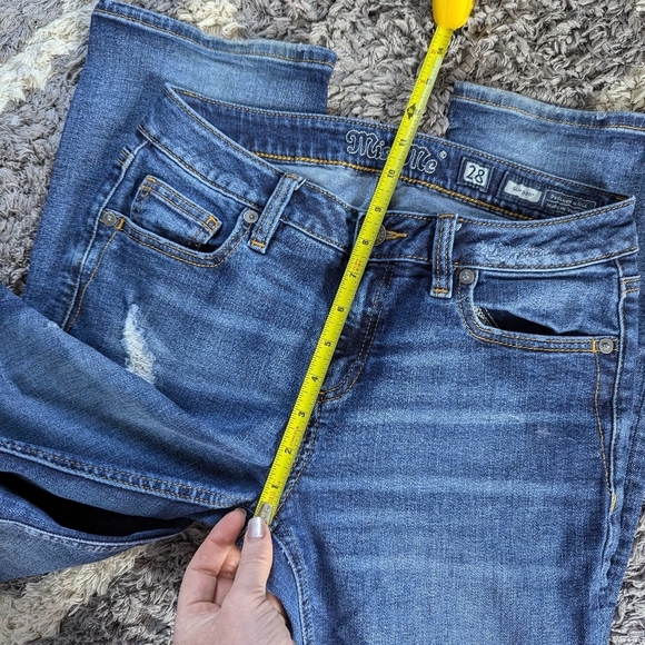 Miss Me Slim Boot Cut Embellished Rear Pocket Size Women's 28" Denim Jean - Picture 8 of 8